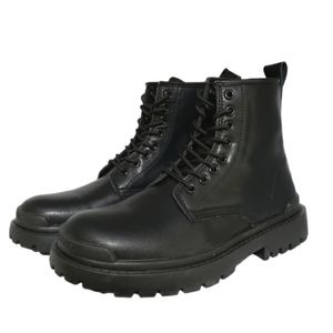 Women's Alcubieree Black Platform Lace-up Combat Books Size 10.5